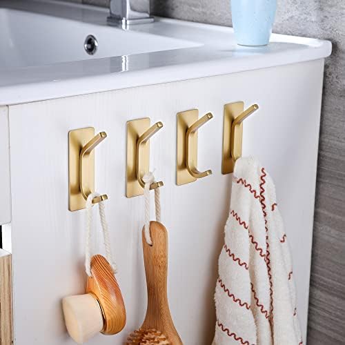Sturdy Gold Towel Hooks for Bathroom Bedroom