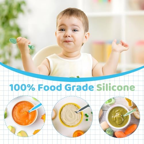 Silicone Baby Spoons Set for 6 Months