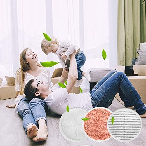 MATFORCA12Pack Spinwave 20399 Mop Pads Soft Reusable for Hard Floors