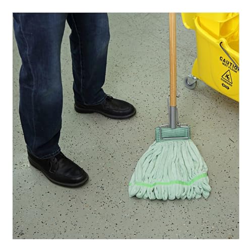 Spring Grip Metal Head Mop Handle for 60 Wood Mop Heads