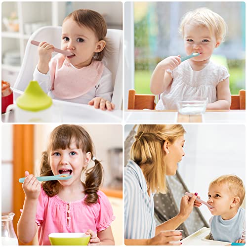 Vicloon Silicone Baby Spoon Set for Weaning