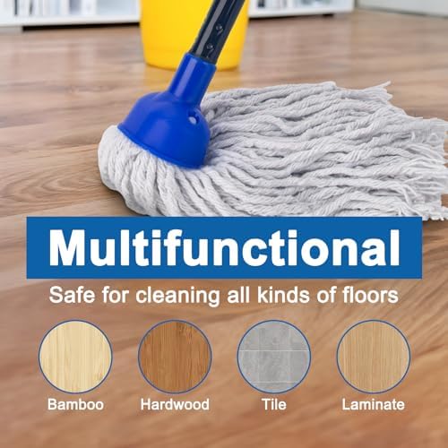 Lightweight Durable Mop Head for Microfiber Cloths