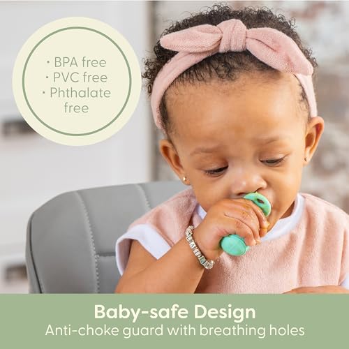 UpwardBaby Self-Feeding Spoons with Anti-Choke Barrier Silicone for 4 Months