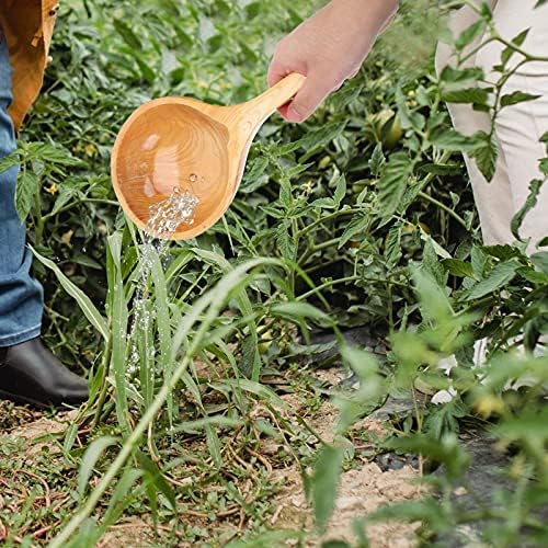 Easy Maintenance Solid-Wood Watering Spoon for Gardeners