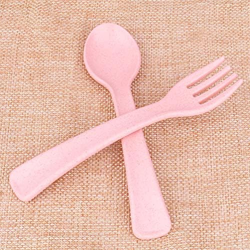 Boieo Toddler Forks Spoons Set - Safe Eco-Friendly Baby