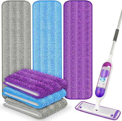 Swiffer PowerMop Compatible Reusable Mop Pads 6 Pack
