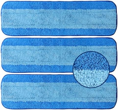 3-Pack Microfiber Mop Pads for Bona Mop