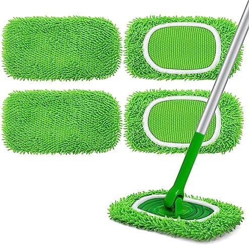 Sparkle Mop Pad Set Reusable Washable for Swiffer Sweeper - 4 Pack