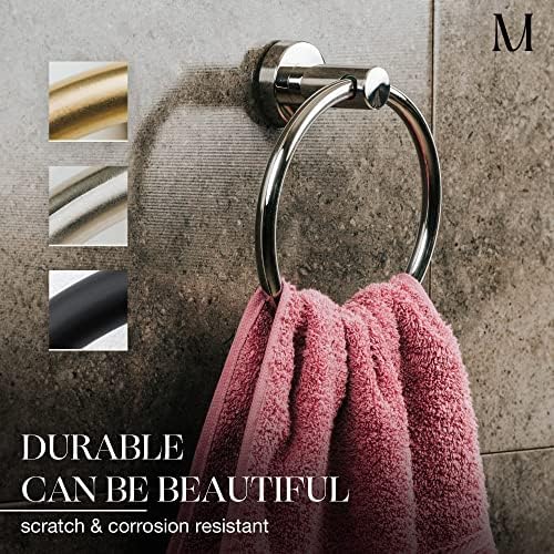 Premium Chrome-Finish Heavy Duty SUS 304 Towel Ring
