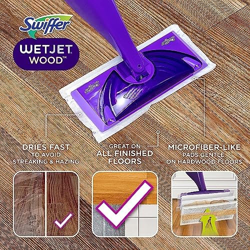 Swiffer WetJet Mops - Pure Floor Care Bundle 20 Pads Solution