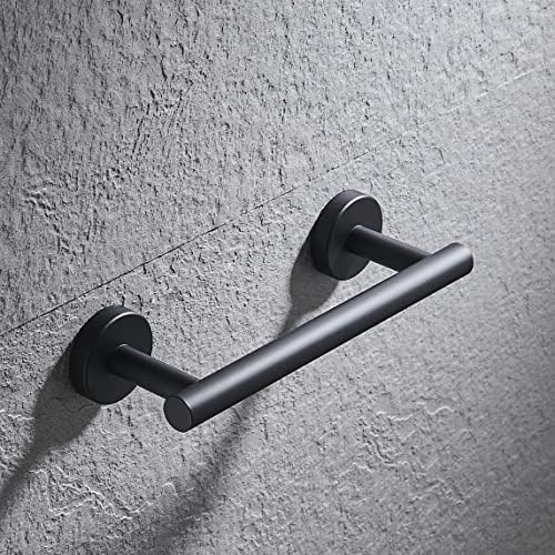 Stainless Steel Towel Rack Matte Black 9-Inch BathroomHardware Set