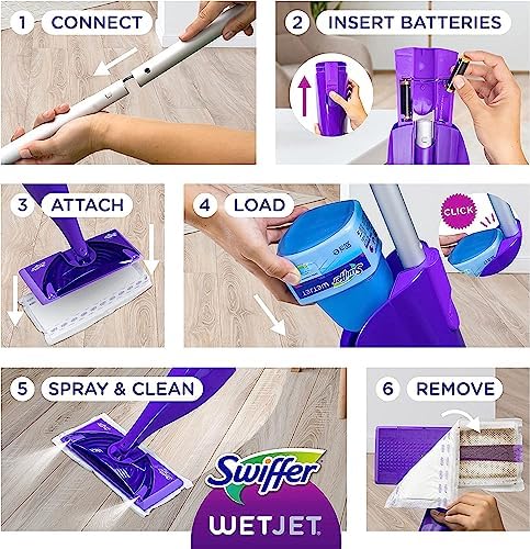 Swiffer WetJet Mops - Pure Floor Care Bundle 20 Pads Solution