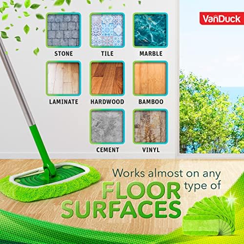 Reusable Mop Pads - Microfiber Machine Washable Durable Efficient