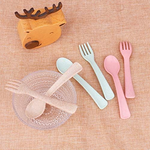 Boieo Toddler Forks Spoons Set - Safe Eco-Friendly Baby